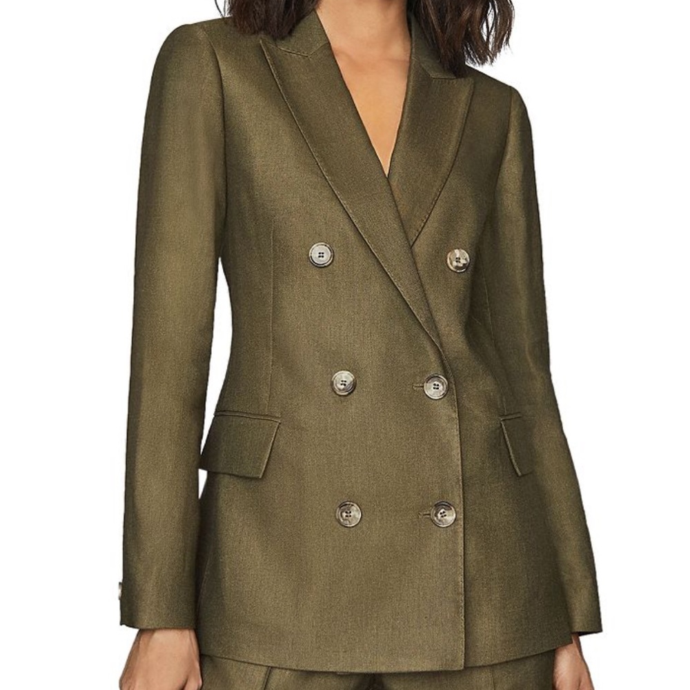 NWT Reiss Brea Tailored Double Breasted Jacket US 4
